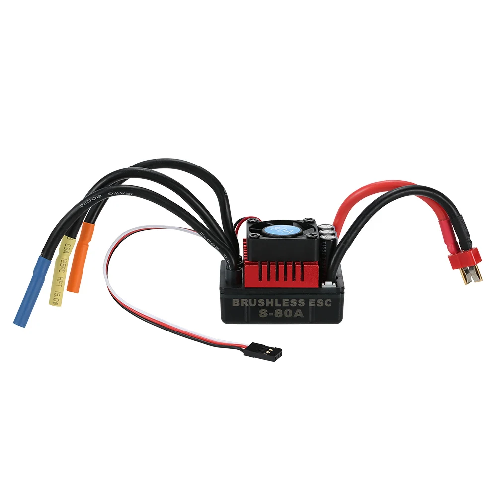 Original GoolRC S3660 3800KV Sensorless Brushless Motor 80A Brushless ESC and Program Card Combo Set for 110 RC Car Truck (14)