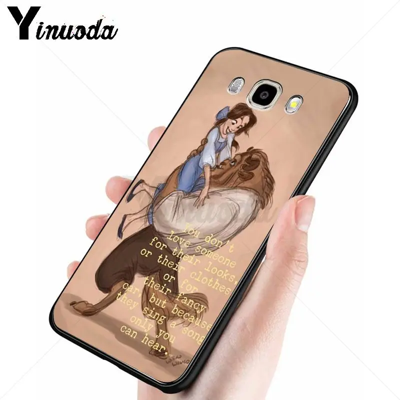 cartoon Beauty Beast Rose Princess Art Print