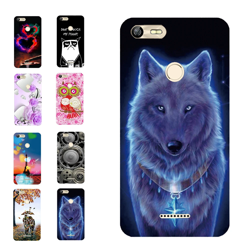 

For BQ 5204 New Shell Carton Wolf King Animal Paint Silicon Soft Case for BQ-5204 Strike Selfie Back Cover Housing Bag