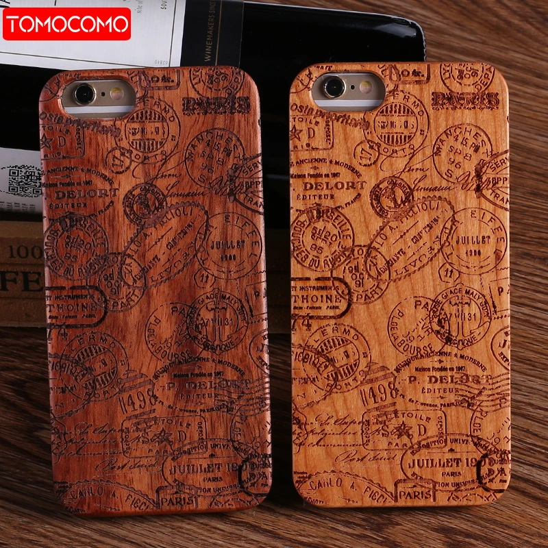 

Postmark Stamp Travel Real Cherry Wood Phone Case Coque Funda For iPhone 6 6S 6Plus 7 7Plus 8 8Plus XR X XS Max 11 Pro Max
