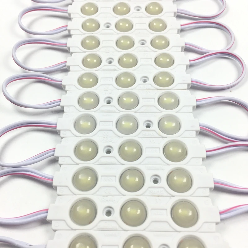 1000 шт инъекции супер светодиодный модуль с объективом SMD5730 DC12V 3 LED 1 5 W 160lm IP65 75 мм * 15