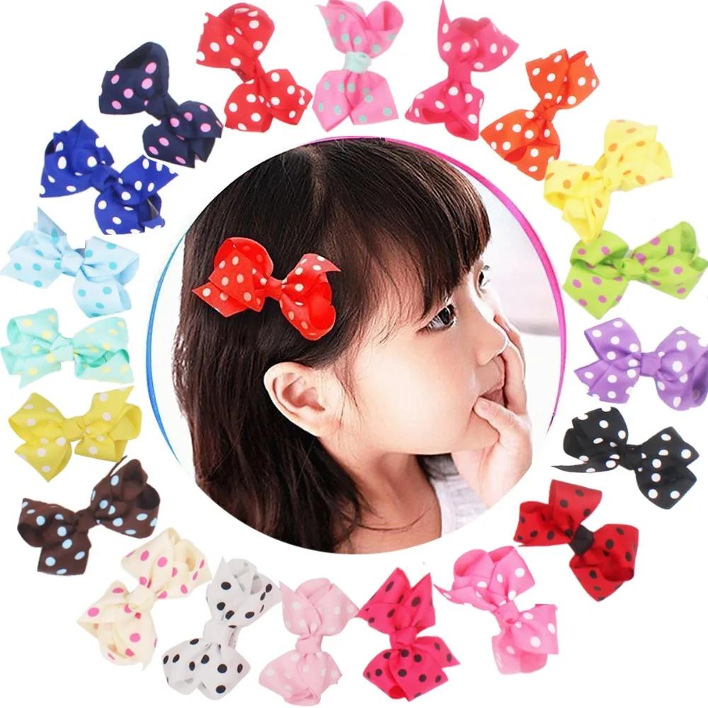 20 шт. 3 &quotзаколки для волос с лентой и бантом девочек подростков|barrettes for girls|hair bowsbow