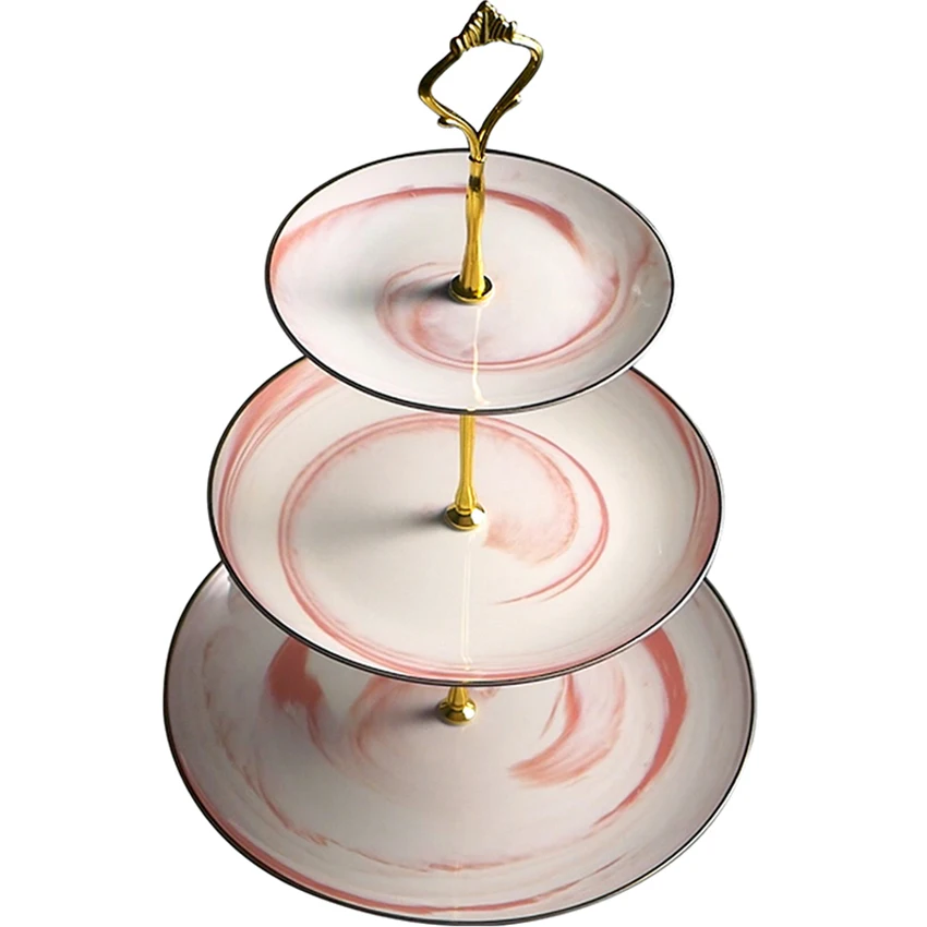 Европа Золотая инкрустация костяного фарфора тарелки для фруктов тарелки для закуски торт тарелка конфеты блюдо фарфоровый поднос керамические декоративные подкладки
