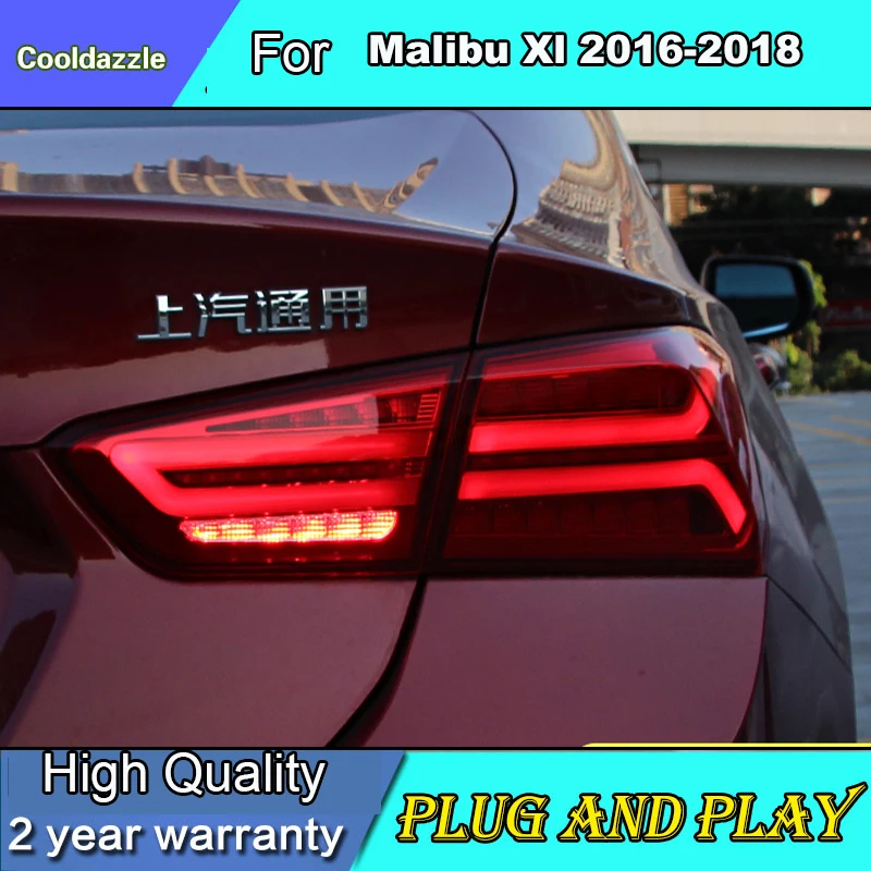 4 шт. стайлинга автомобилей чехол для Chevrolet Malibu XL светодиодный задний фонарь Тай