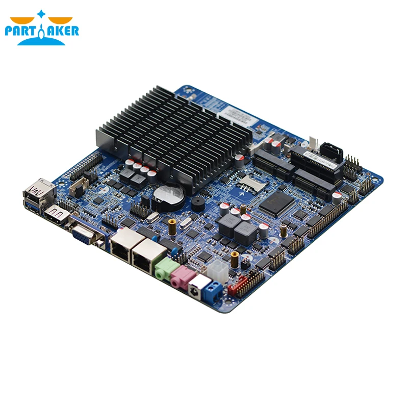 Тонкая материнская плата itx Intel celeron J1900 четырехъядерная тонкая двойная