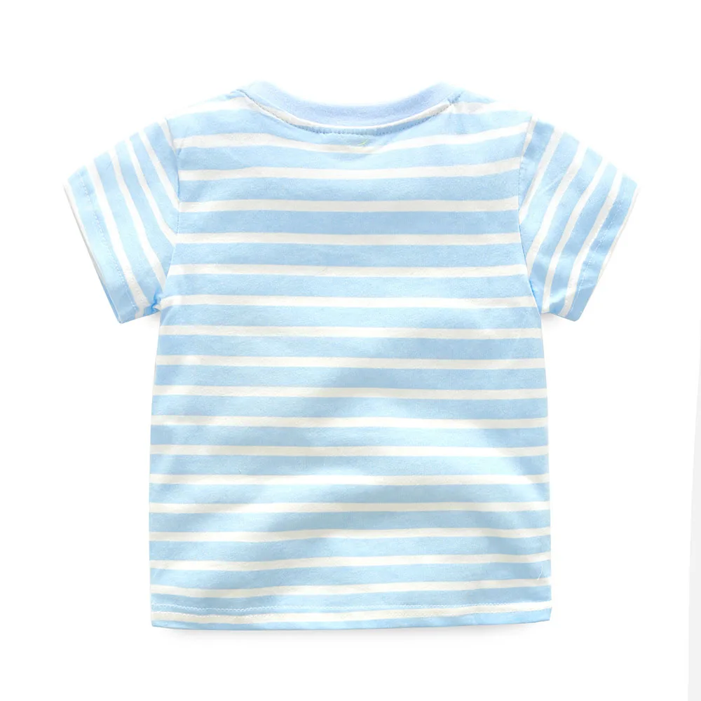 2017 New Brand top quality kids clothing summer boys short sleeve O-neck t shirt Cotton embroidery cartoon striped tee tops HTB1eM.mQFXXXXceXXXXq6xXFXXX5 - 2017 New Brand top quality kids clothing summer boys short sleeve O-neck t shirt Cotton embroidery cartoon striped tee tops