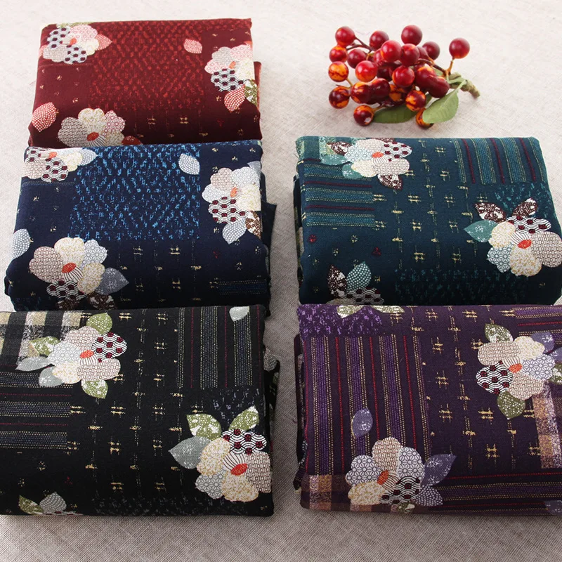 Japanese imports of cotton fabrics are handmade bag making quilts Hanfu 5 color 110CM