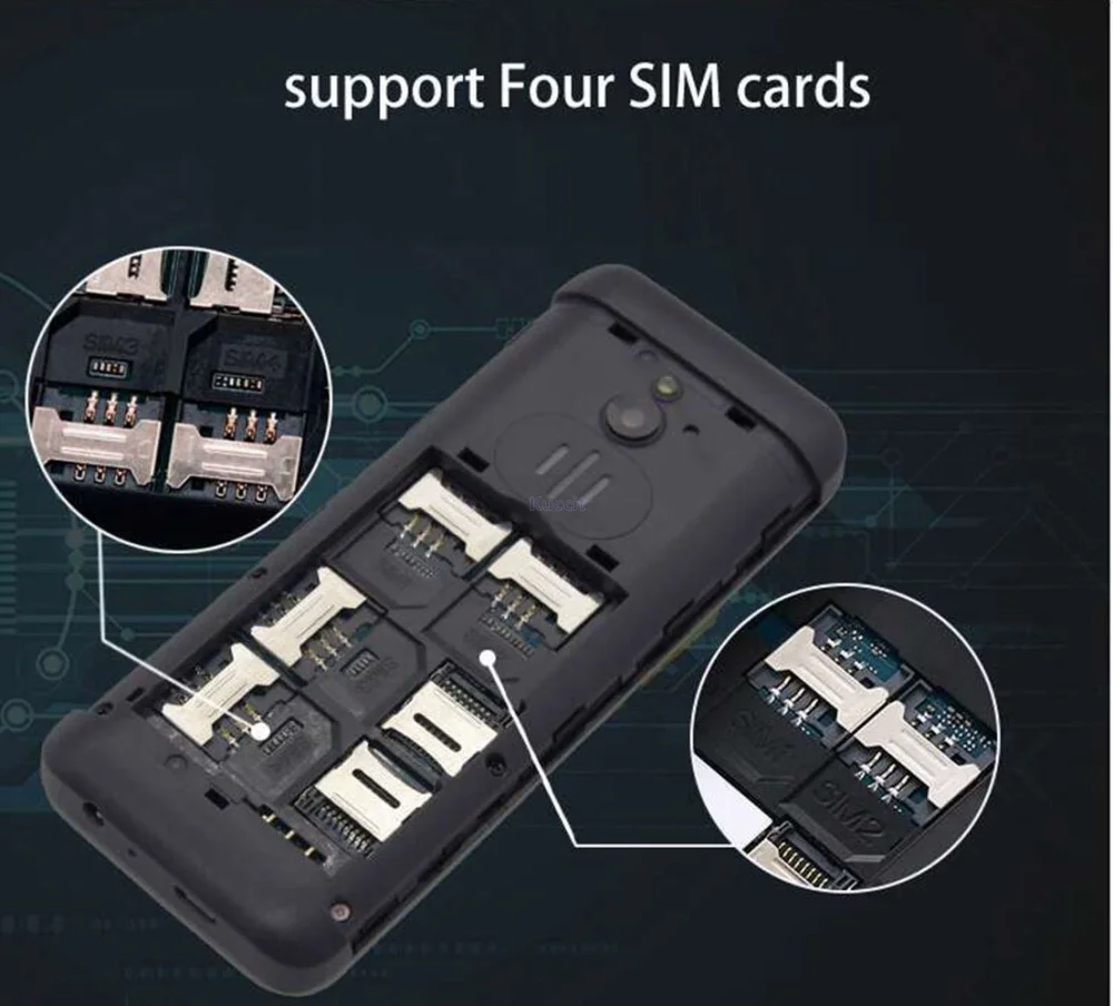 4 Sim Cards old man phone  (13)