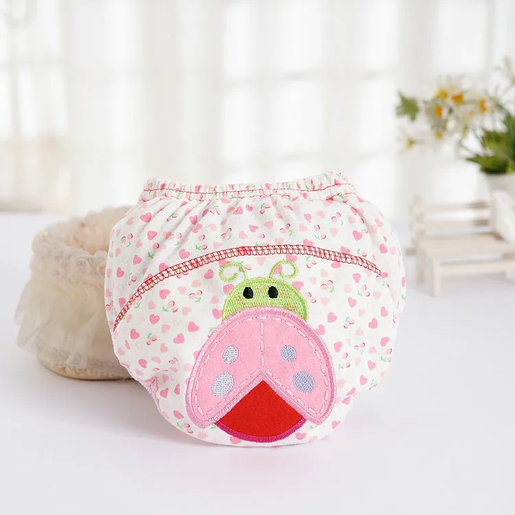 10Pcs Cloth Diapers Baby Nappies Reusable Cotton Diaper Child Diaper Washable Boys Girls Training Pants All Seasons