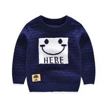 Улыбка Мультфильм Детский свитер для девочек с длинными рукавами для маленьких мальчиков свитера повседневная одежда Ангора пуловер осень-зима для маленьких мальчиков Костюмы