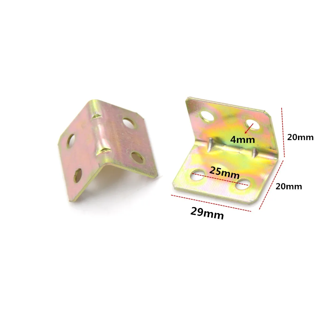 10 шт. металлический кронштейн с 4 отверстиями 29 х20х4 мм|angle bracket|right angle bracketshelf bracket |