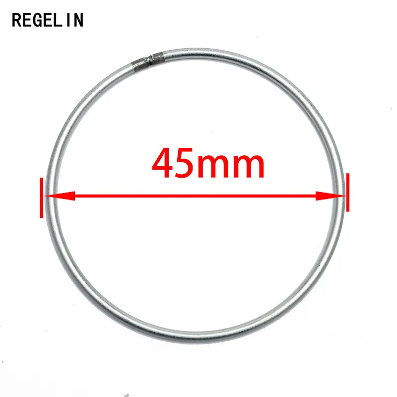 REGELIN большой размер 400-35 мм Ловец снов Reve круглые кольца фурнитура Висячие круглые cercle металлические pour attrape reve Net DIY 10 шт - Цвет: 45mm