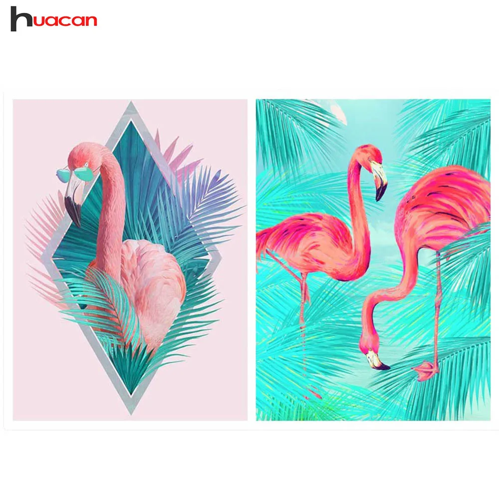 

Diamond Painting Full Square Flamingos Diamond Embroidery Cross Stitch Diamond Mosaic Animal Picture Of Rhinestones Wall Sticker