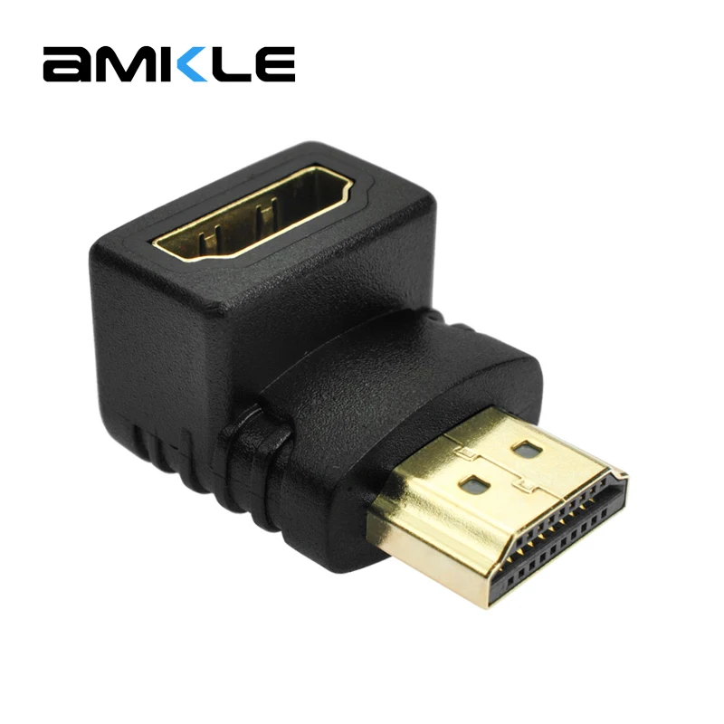 Кабель адаптер Amkle HDMI HDMDI/M к HDMI/F конвертер с углом 90 градусов удлинитель для 1080P HDTV