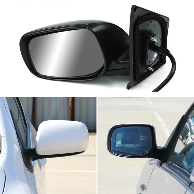 

Texture Black Automatic Folding Power Heated Original Replacement Side View Mirror For Toyota Vios 2008-2013