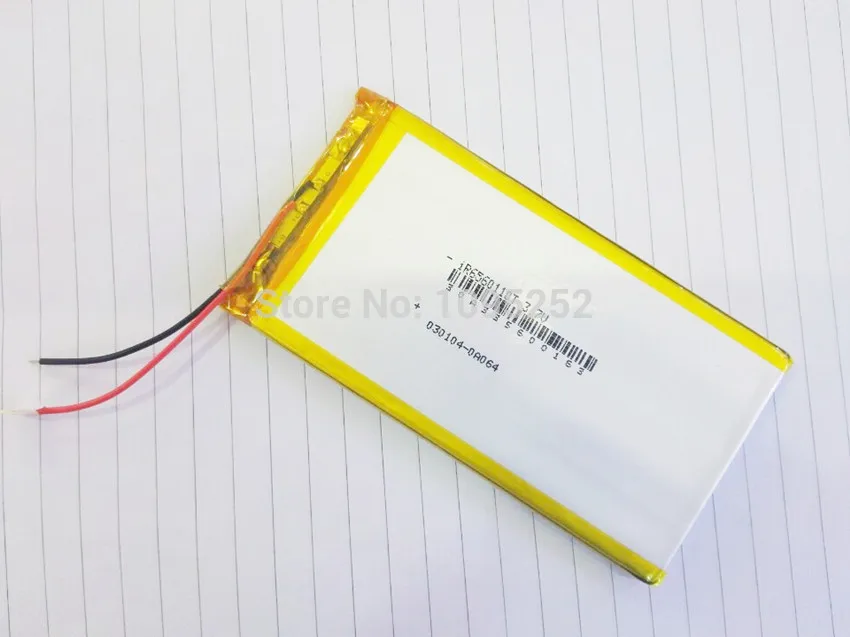 Lowest Price 3.7V 5000 mAh Polymer rechargeable Lithium Li Battery For GPS ipod PSP Tablet PC Mobiles Backup Power 6560110 free shipping