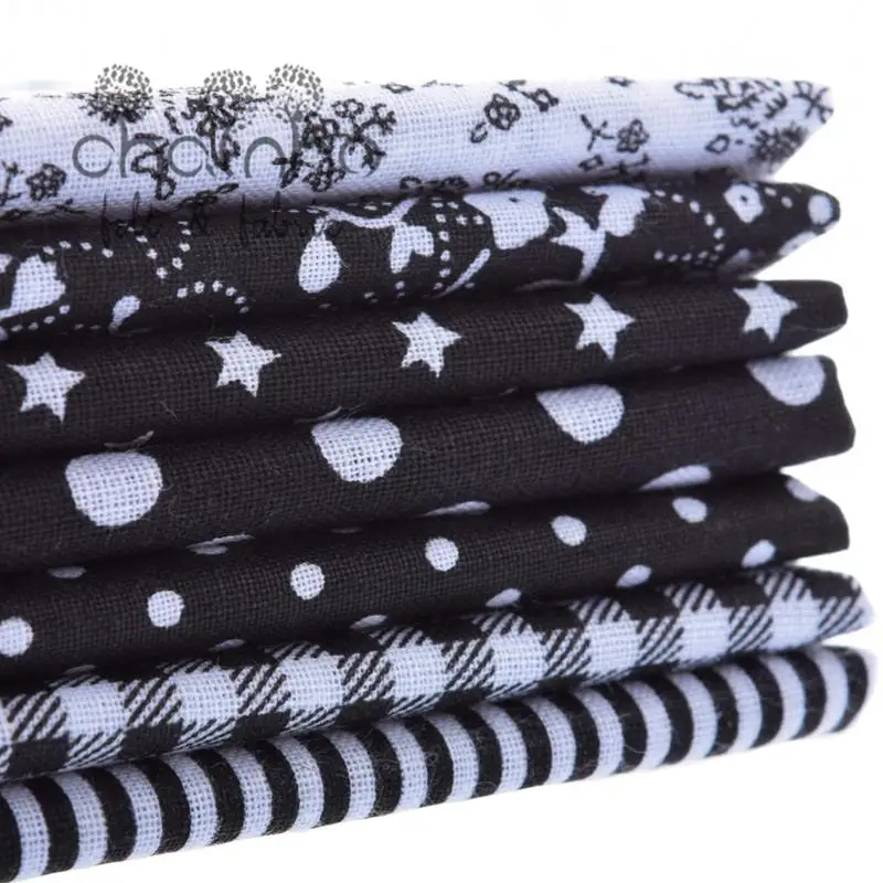 Тонкая Хлопчатобумажная Ткань Лоскутные материалы для шитья скрапбукинга жировые кварталы ткани для квилтинга рукоделие узор 50*50 см 7 шт. BCC01B
