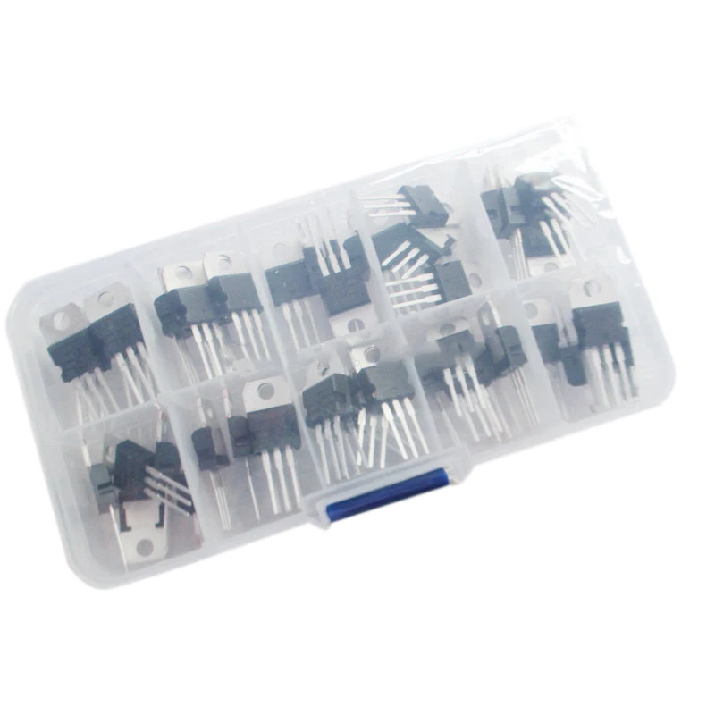 Lm317T L7805 L7806 L7808 L7809 L7810 L7812 L7815 L7818 L7824 транзисторный набор 10 стоимость 50 шт в наборе