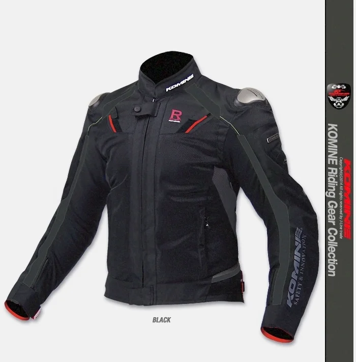 1 шт., Мужская ветрозащитная куртка для занятий спортом на открытом воздухе для езды на мотоцикле, защитная куртка с 7 подушечками - Цвет: black
