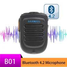 Bluetooth микрофон B01 Ручной беспроводной микрофон для 3g 4G Newwork IP радио с REALPTT ZELLO App