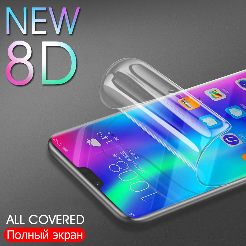 Гидрогелевая пленка для защиты экрана Huawei P30 P20 Pro Mate 20 Lite полная Honor 8X Max 10 9