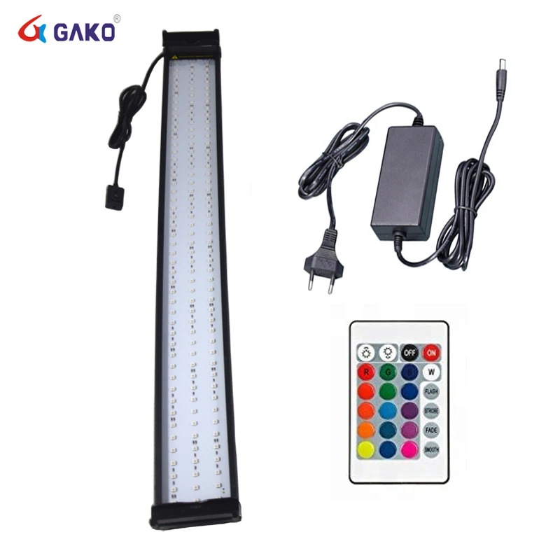 

Aquarium LED Lighting 30W RGB LED Light with Dimmable Color Changing Remote Control Fits for 95~115cm Fish Tank