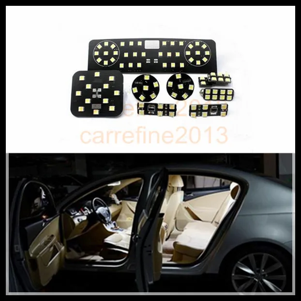 

8 pcs car led interior reading dome map light kit for volkswagen vw git/magotan/cc/old sagitar/r36