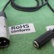 3,5 мм 1/" наушники женские стерео TRS разъем для микрофона кабель 1 м