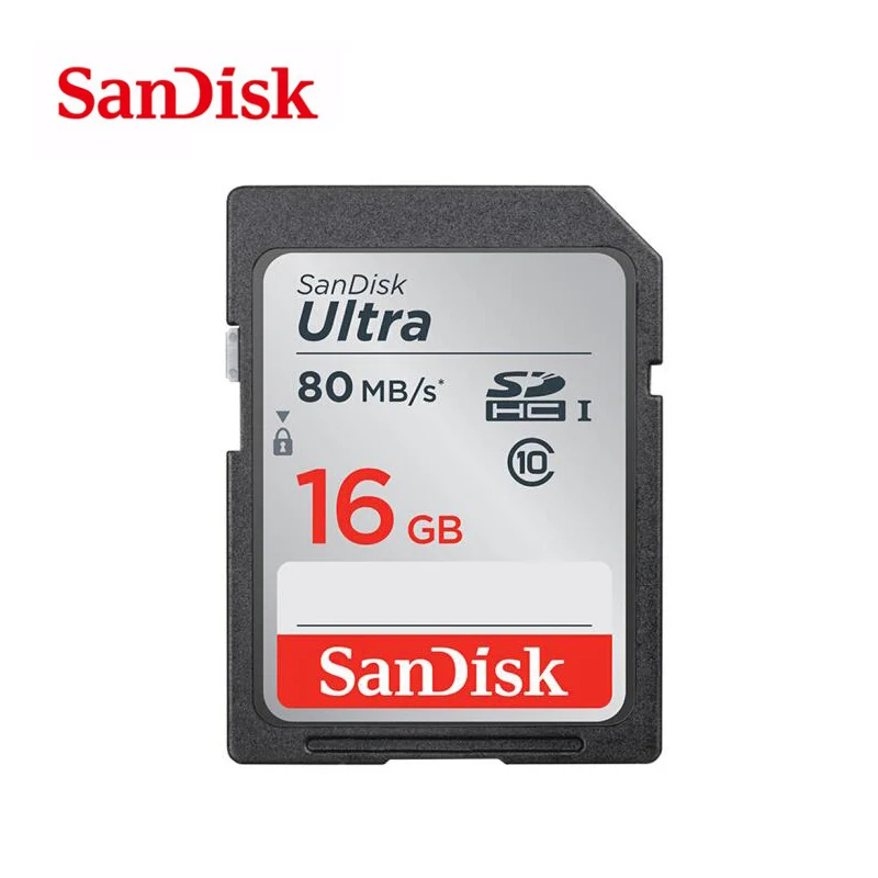 Подлинная карта памяти SanDisk carte sd 16 Гб 64 ГБ 32 ГБ C10 SDHC SDXC класс 10 для камеры