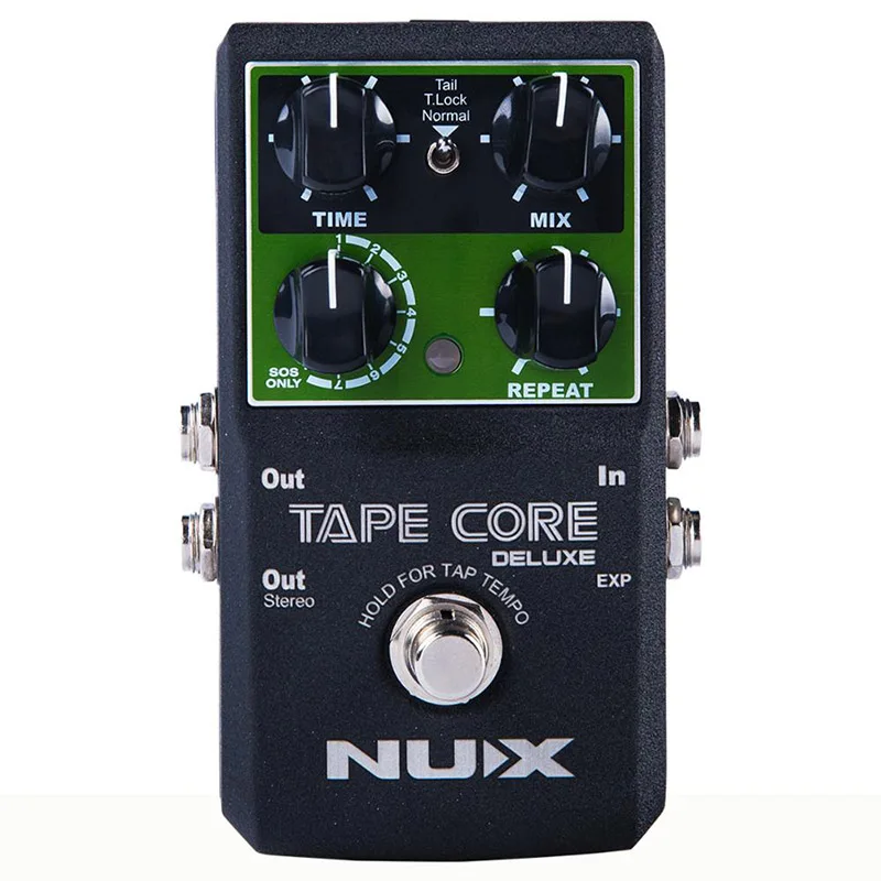NUX Tape Core Deluxe Classic Echo Tone Delay Effects педаль для гитары 7 режимов гитарных педалей