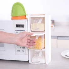Special Offers 3pcs/Set White Acrylic Seasoning Box Salt Pepper Sugar Spice Jar Transparent Storage Bottle With Rack Condiment Kitchen Tools Special Offers 3pcs/Set White Acrylic Seasoning Box Salt Pepper Sugar Spice Jar Transparent Storage Bottle With Rack Condiment Kitchen Tools