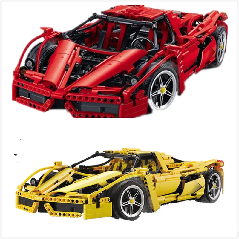 

DECOOL 3382A 3382B 1367Pcs technic formula speed Champions racer car model building blocks city avion MOC F1 Enzoed