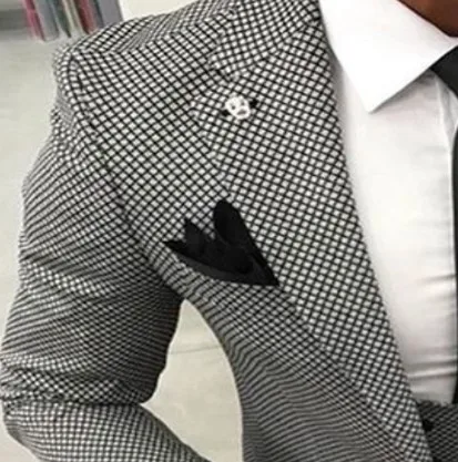 Black-White-Plaid-Groomsmen-Tuxedos-Men-Suit-Best-Price-Mens-Wedding-Suits-Terno-Masculino-Costume-Homme (2)