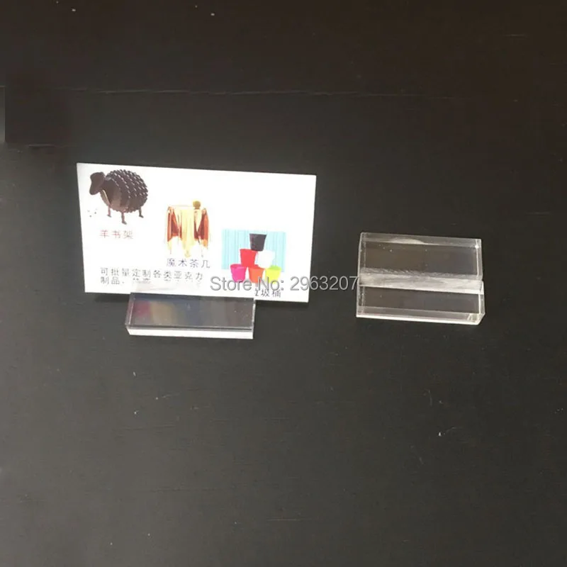 

10PCS Acrylic Wedding Party Reception Place Card Holder Stand Number Name Table Menu Picture Photo Clip Card Holder QW7150