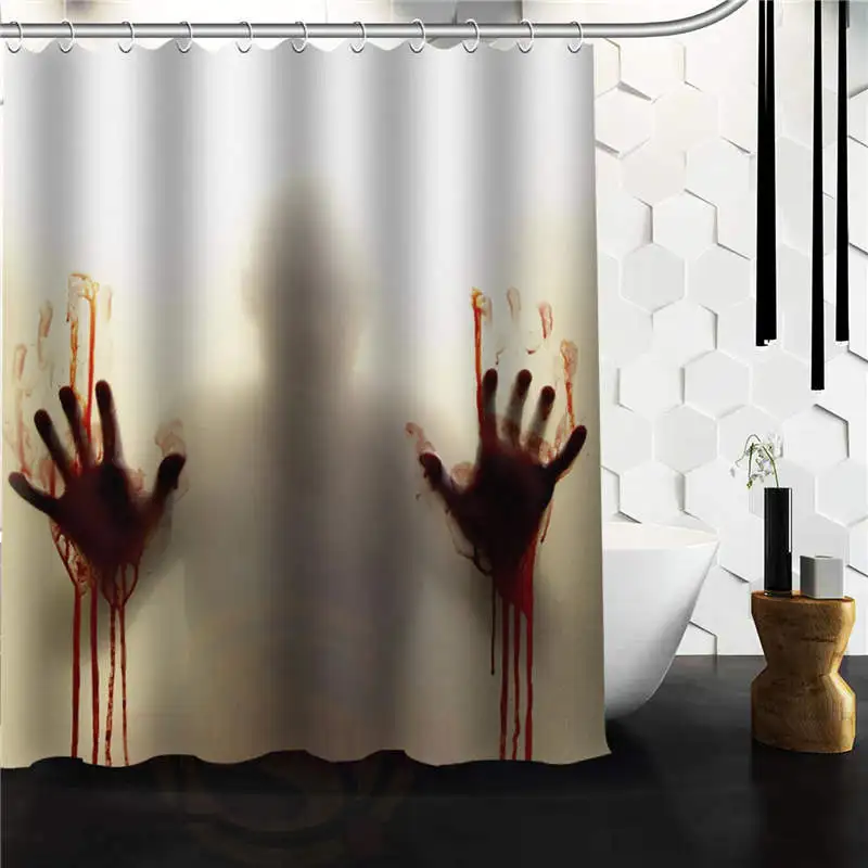 The Walking Dead Horrible Pictures Shower Curtain Bathroom Polyester Fabric Bath Printed | Дом и сад