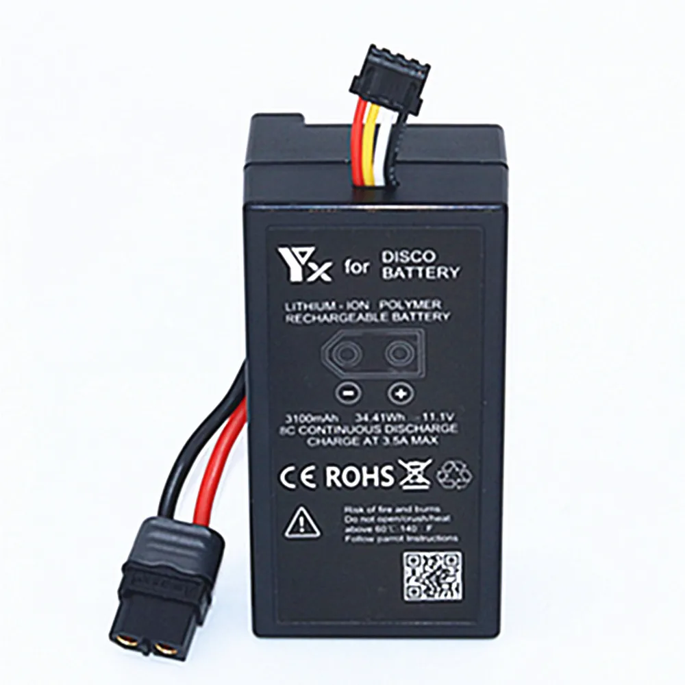 

Upgrade 11.1v 4050mah 3100mah 34.41Wh Li-po rechargeable Battery For Parrot Disco FPV Drone high quality battery