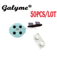 50 шт./партия, Новое поступление, резиновый проводящий кнопки, A-B D-pad для GameBoyGB Classic GBO DMG, пластиковая силиконовая клавиятура на выбор