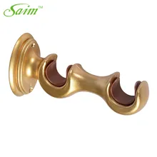 

Saim Window Curtain bracket Roman Rod Poland Curtain Double Hook Bracket 4pcs Curtain rod Holder Home Decorative Accessories