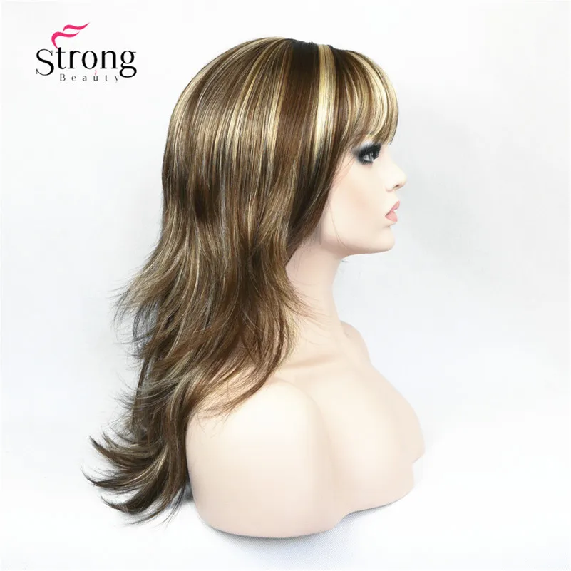 2862#12TT26 brown with blonde Highlights wig (2)