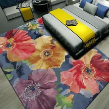 Европейский цветочный шерстяной ковер для гостиной прихожей коридора большой мат ковры напольные украшения ковры на заказ