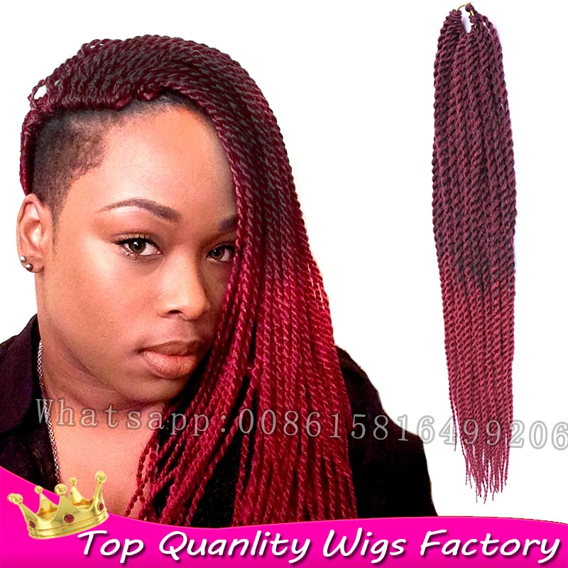 18inch 70g Synthetic crochet senegalese twist xpression braiding hair ...