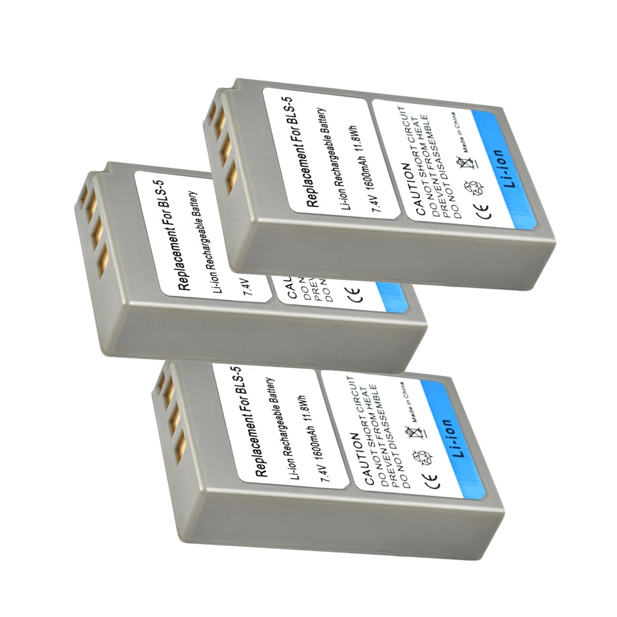 3X PS-BLS5 BLS-5 BLS5 BLS-50 BLS50 Камера Аккумулятор для Olympus PEN E-PL2, E-PL5, E-PL6, E-PL7 E-PM2 OM-D E-M10 E-M10 II, Stylus1 L15