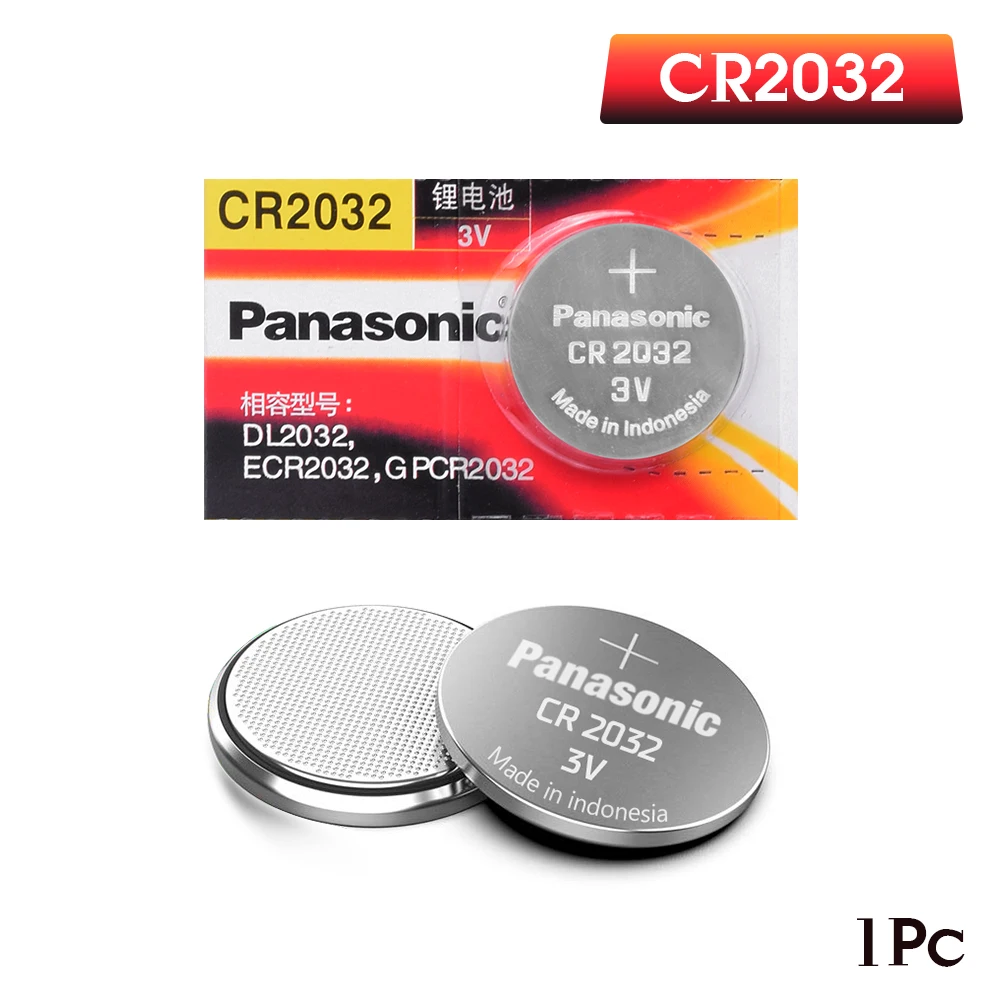 

Original PANASONIC 1pcs cr2032 DL2032 ECR2032 5004LC KCR2032 BR2032 3v button battery coin lithium battery for watch toys