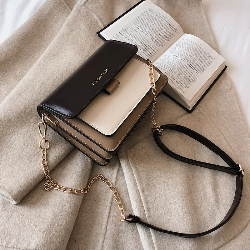 

2019 Fashion Women Bag Women Messenger Bags Ladies Handbags Woman Leather Handbags Fashion Solid Color Small Square Bag