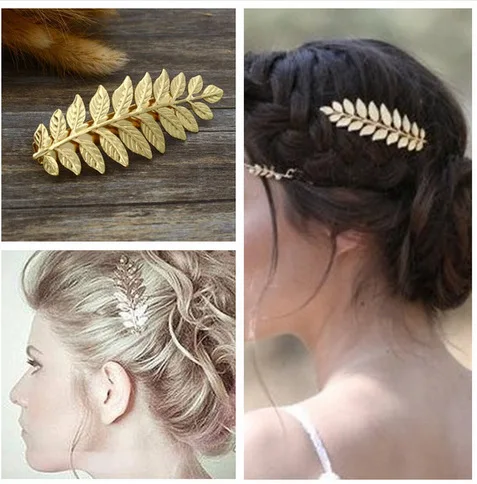 Классический винтажный Модный сплав лист гребни для волос гребень европейский и американский барокко гребень для волос для невесты ювелирное украшения для волос
