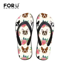 Doginthehole Женские Вьетнамки спортивные сандалии Бостон-терьер печати Для женщин s спортивные сандалии пляжные туфли на плоской подошве спортивные тапочки; сезон лето
