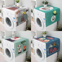 Чехол для стиральной машины с милыми животными, чехол для холодильника, пыленепроницаемый солнцезащитный чехол для микроволновой печи, водонепроницаемый чехол