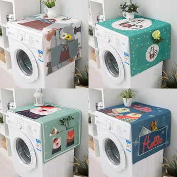 

Cute Animal Washing Machine Cover Refrigerator Cover Dust-proof Sunscreen Cover Microwave Waterproof Cover