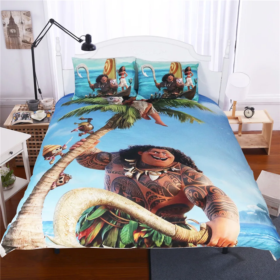 

JaneYU Ocean Fantastic Cartoon Printed Home Textile Bed Thress Pieces Bed Sets