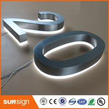 Обувь по заводским ценам высотой 25 см 304 из нержавеющей стали, с подсветкой led дом для чисел и символов